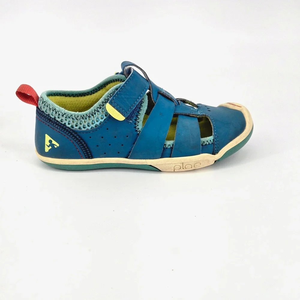 Plae Kids Sam 2.0 Blue Water Friendly Outdoor Sports Sandals Shoes Size 12.5